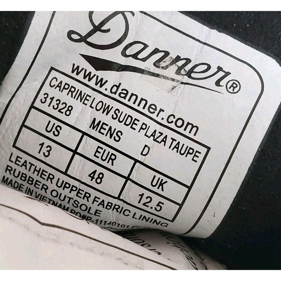 Danner Plyolite Caprine Low Leather Suede Shoes Mens 13 D Beige Taupe Sneakers - Picture 2 of 13